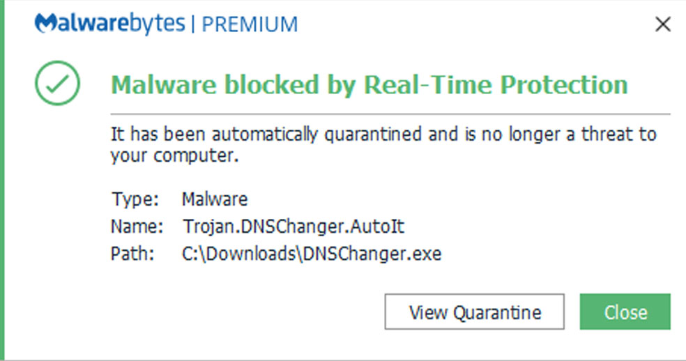 How to remove trojan DNS Changer